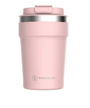 Vaso para café termolar en color Rosa