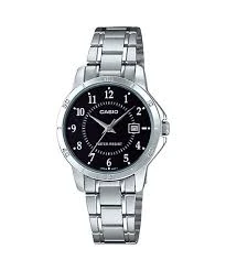 Casio LTP-V004D-1B en color Plata